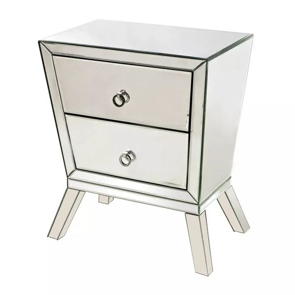 Product Image 1 for Mirrored Side Cabinet With 2 Drawers from Elk Home