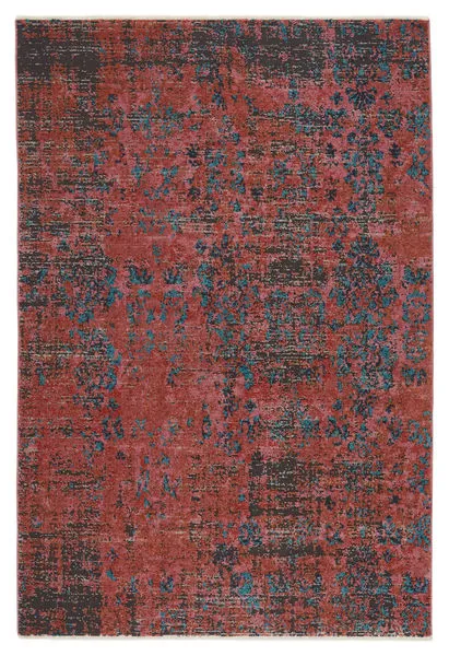 Product Image 2 for Ezlyn Abstract Red/ Teal Rug from Jaipur 