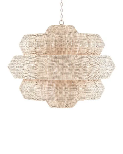 Product Image 1 for Antibes White Chandelier from Currey & Company