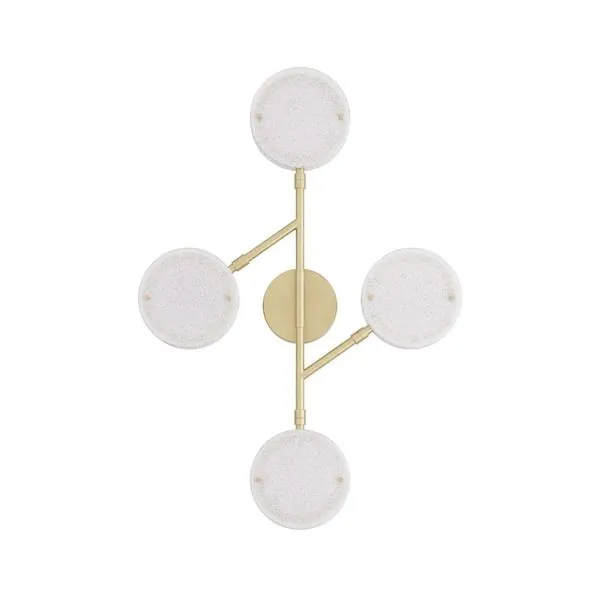 Product Image 1 for Meridian Clear Seedy Gold Glass Sconce from Arteriors