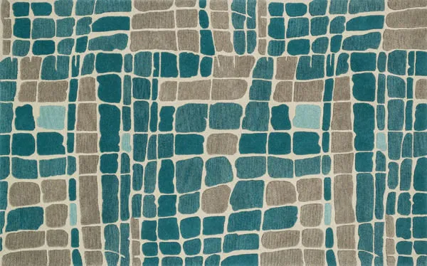 Product Image 1 for Nova Teal / Grey Rug from Loloi