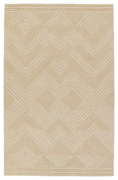 Product Image 2 for Silva Handmade Chevron Beige Rug from Jaipur 