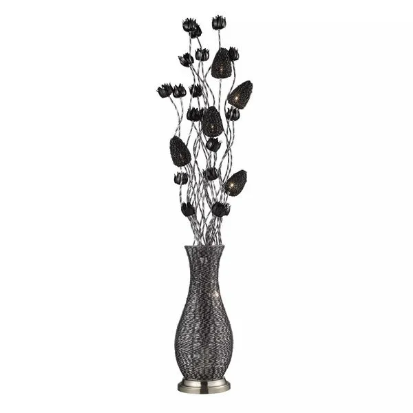 Product Image 1 for Cyprus Grove Floral Display Floor Lamp In Chrome And Black from Elk Home