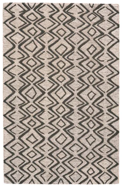 Product Image 1 for Enzo Taupe / Black Diamond Patterned Area Rug - 8' x 11' from Feizy Rugs