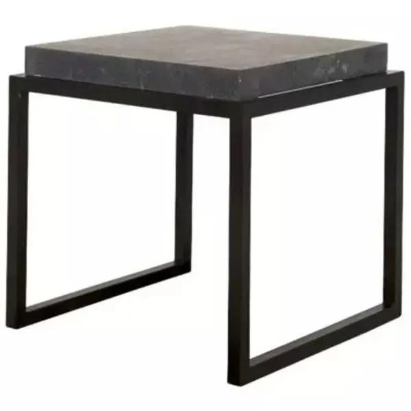 Product Image 1 for Black Marble Side Table from Noir