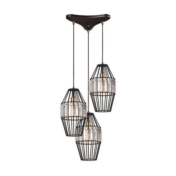 Product Image 1 for Yardley 3 Light Pendant In Oil Rubbed Bronze from Elk Lighting
