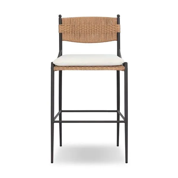 Product Image 1 for Mae Outdoor Bar + Counter Stool - Liller Flax from Four Hands