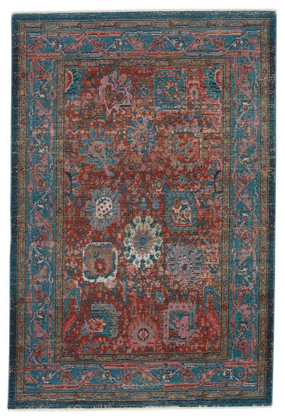 Product Image 3 for Romilly Oriental Rust/ Teal Rug from Jaipur 