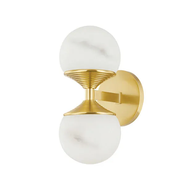 Product Image 1 for Grafton 2-Light Sconce - Aged Brass from Hudson Valley