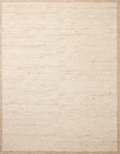 Hand-woven wool rug with a natural earthy palette featuring a subtle two-level checkerboard pattern