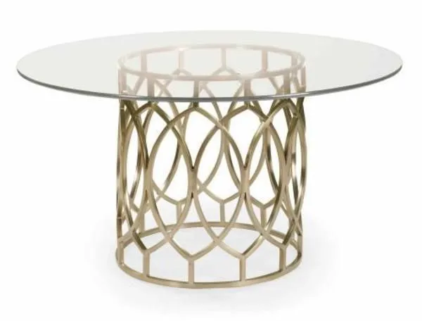Product Image 1 for Salon Dining Table With Glass Top from Bernhardt Furniture
