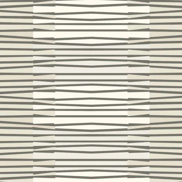 Zaire Linen Premium Matte Wallpaper featuring a beige and gray linear abstract pattern with horizontal and vertical lines