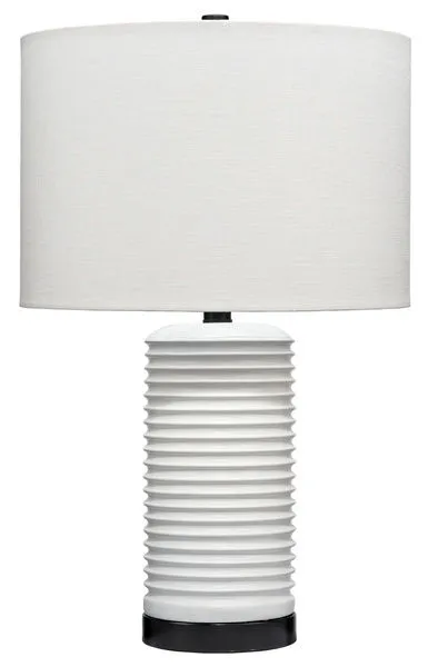 Product Image 1 for Furrowed Resin Table Lamp from Jamie Young