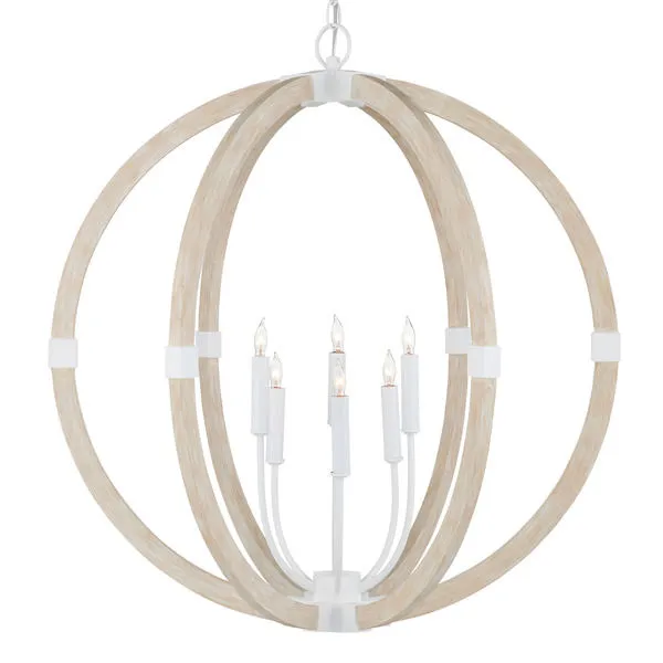 Product Image 1 for Bastian Sandstone Orb Chandelier from Currey & Company