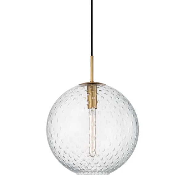Product Image 1 for Rousseau 1 Light Pendant Clear Glass from Hudson Valley