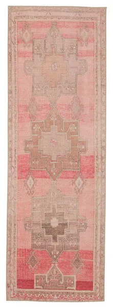 Product Image 2 for Faron Medallion Pink/ Tan Rug from Jaipur 