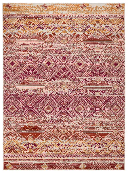 Product Image 3 for Nikki Chu By  Sax Indoor / Outdoor Tribal Pink / Orange Area Rug from Jaipur 