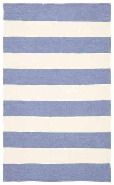 Product Image 4 for Remora Indoor/ Outdoor Stripe Blue/ Ivory Area Rug from Jaipur 