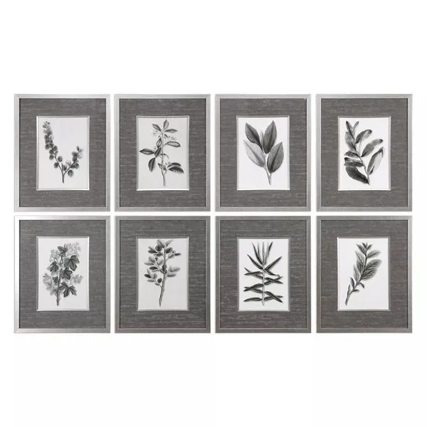 Product Image 2 for Uttermost Sepia Gray Leaves Prints S/8 from Uttermost