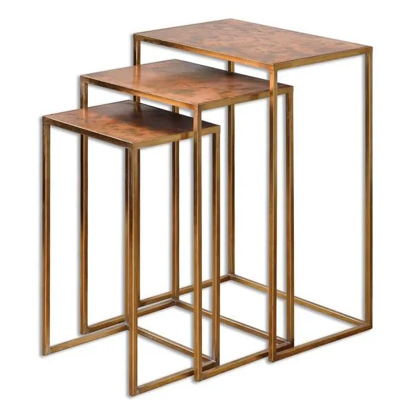 Product Image 1 for Uttermost Copres Oxidized Nesting Tables Set/3 from Uttermost
