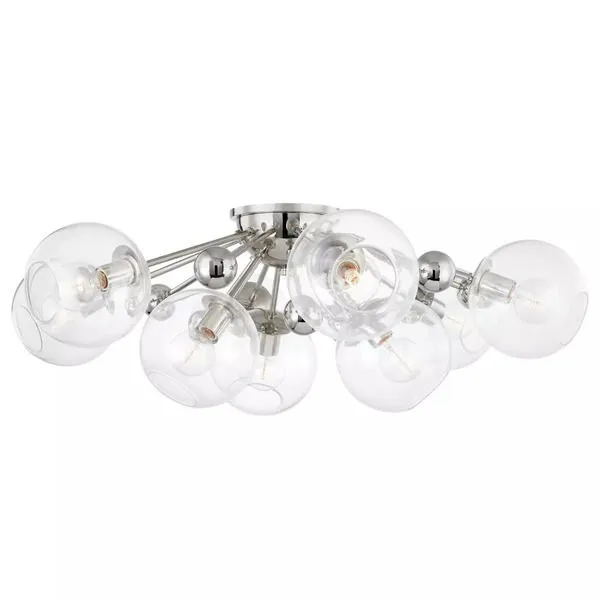 Product Image 1 for Abbott 9 Light Semi Flush from Hudson Valley