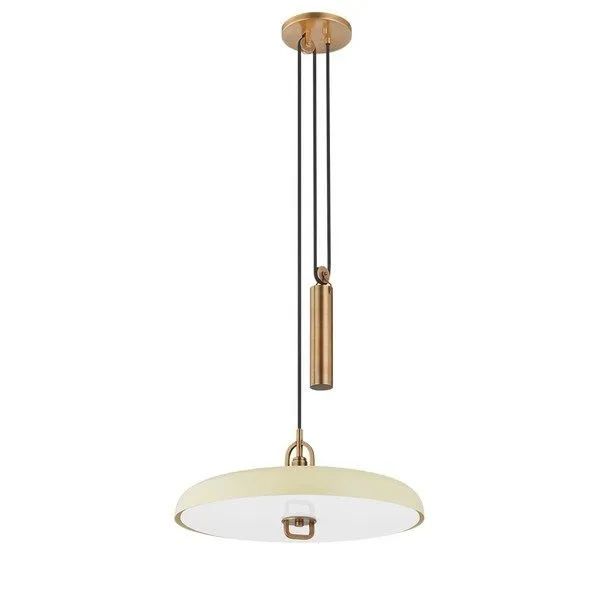 Product Image 1 for Plummet 1 Light Off-White Pendant from Troy Lighting