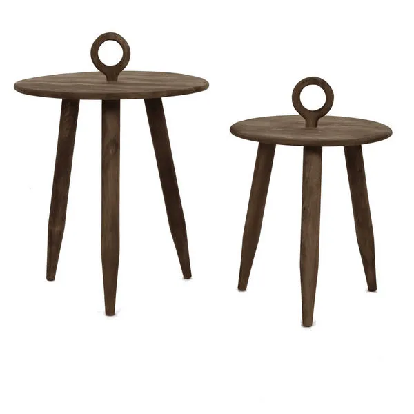 Product Image 1 for Tripoli Set of 2 Mango Wood Brown Coffee Tables from BIDKHome