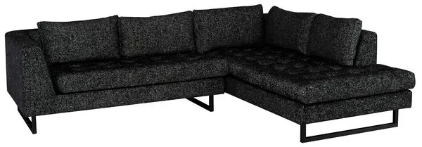 Product Image 3 for Janis Salt & Pepper L Sofa from Nuevo