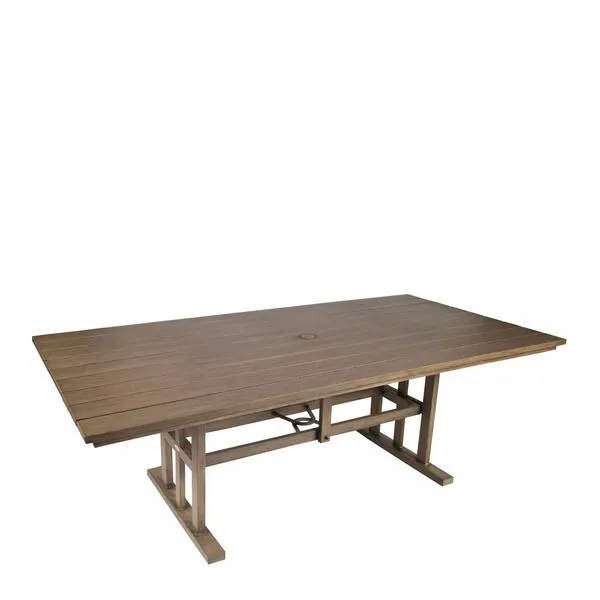 Product Image 1 for Augusta Woodlands Rectangular Dining Table in Aluminum from Woodard