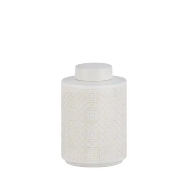Product Image 1 for Vase Graham Ceramic White/ Golden M from Legend of Asia