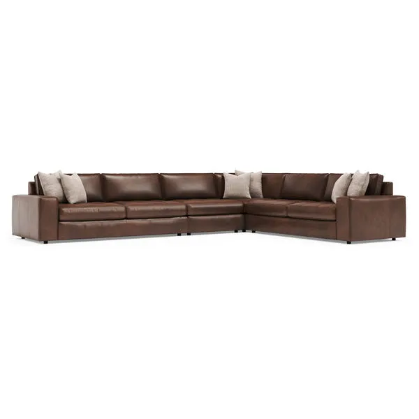 Product Image 1 for Nest 4-Piece Leather Sectional from Bernhardt Furniture