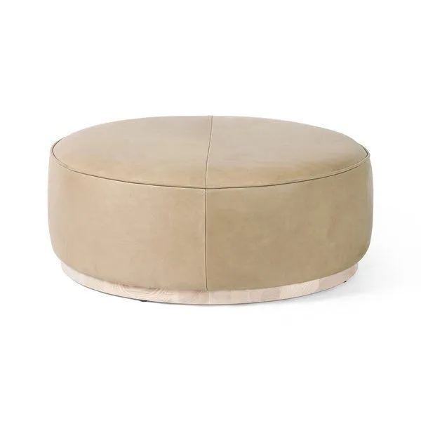 Product Image 1 for Sinclair Large Round Ottoman from Four Hands