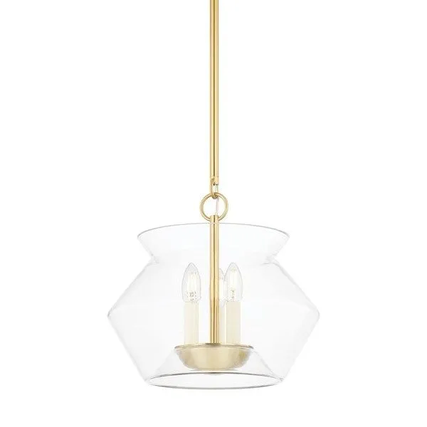 Product Image 1 for Edmonton 3-Light Aged Brass Lantern from Hudson Valley