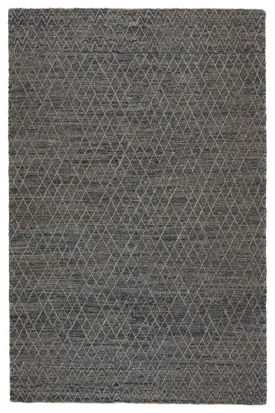 Product Image 3 for Morse Natural Geometric Gray/ Dark Blue Rug from Jaipur 