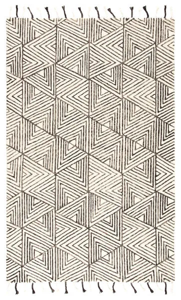 Product Image 4 for Montblanc Handmade Geometric Ivory/ Gray Rug By Nikki Chu from Jaipur