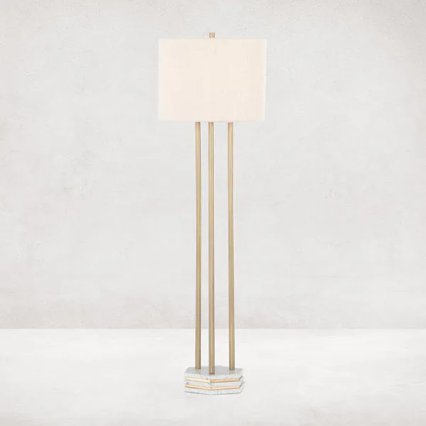 Product Image 3 for Amelie Floor Lamp Antique Brass from Four Hands