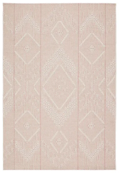 Product Image 5 for Shiloh Indoor / Outdoor Tribal Light Pink / Cream Area Rug from Jaipur 