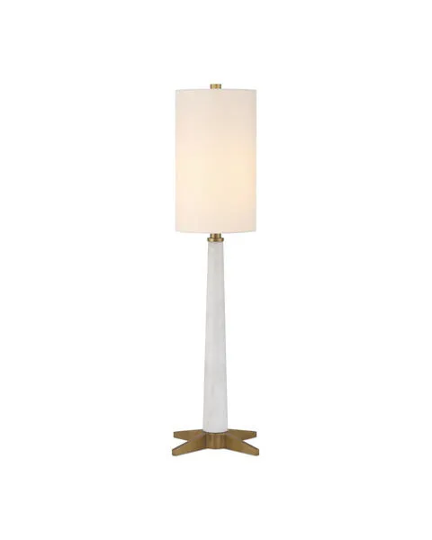 Product Image 1 for Munroe White Table Lamp from Currey & Company