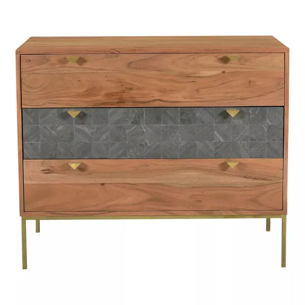 Product Image 2 for Alessio 3 Drawer Chest from Moe's