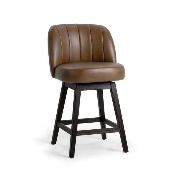 Product Image 1 for Della Top Grain Leather Counter Stool from Classic Home