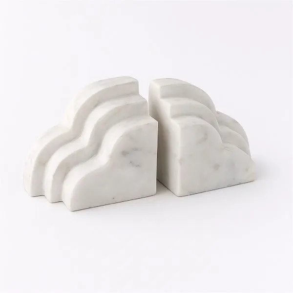 Product Image 1 for Marble White Bookend from BIDKHome