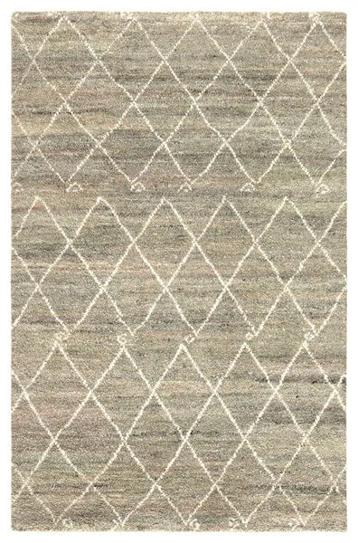 Product Image 3 for Batten Hand Knotted Trellis Green/ Ivory Area Rug from Jaipur 