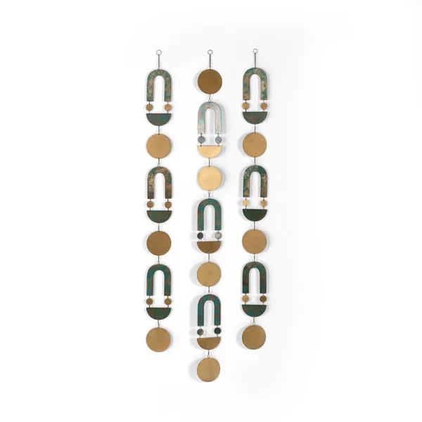 Product Image 1 for Modern Patinaed Wall Hangings Dark Green from Four Hands