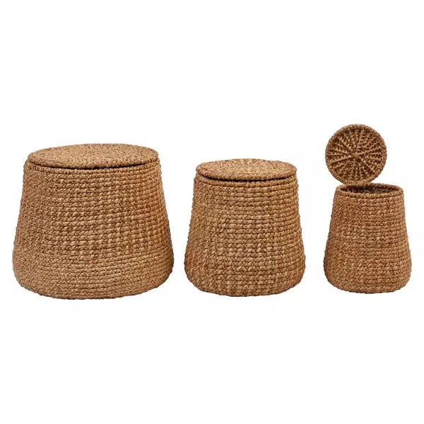 Product Image 8 for Piper Woven Rattan Baskets With Lids (Set Of 3 Sizes) from Creative Co-Op