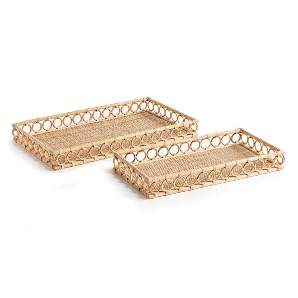 Product Image 1 for Ninette Rectangular Trays, Set Of 2 from Napa Home And Garden