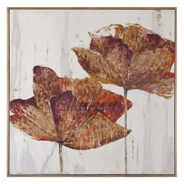 Product Image 1 for Uttermost Golden Accents Floral Art from Uttermost