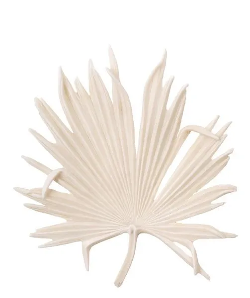 Product Image 1 for Island Leaf Object, Medium In Off White Resin from Jamie Young