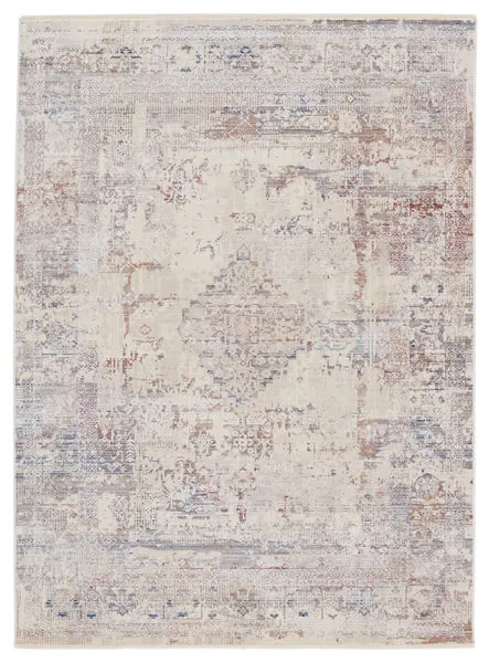 Product Image 2 for Riven Medallion Cream/ Multicolor Rug from Jaipur 