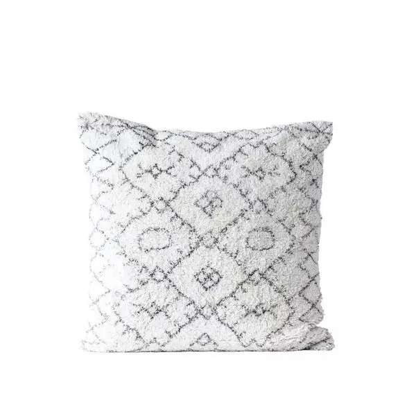 Product Image 4 for Shelly Black & White Square Cotton Tufted Pillow from Creative Co-Op