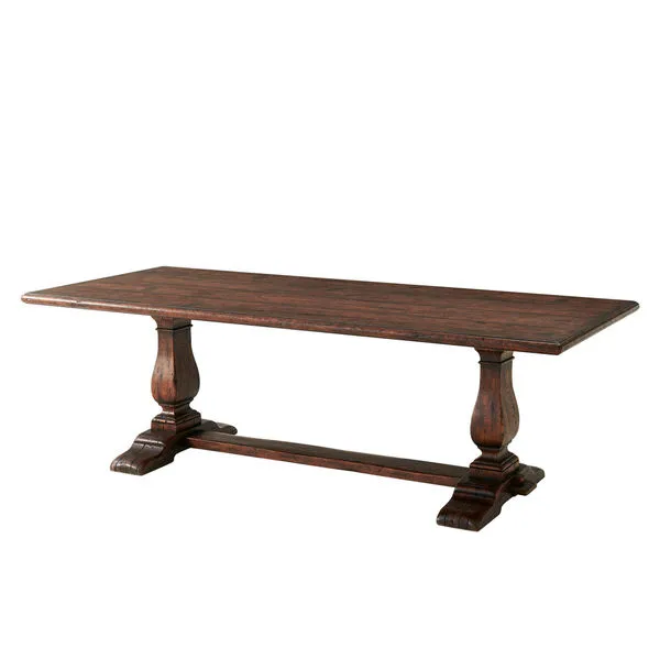 Product Image 4 for Victory Oak Refectory Dining Table from Theodore Alexander